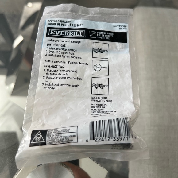 Black Spring Doorstop - Picture 2 of 2